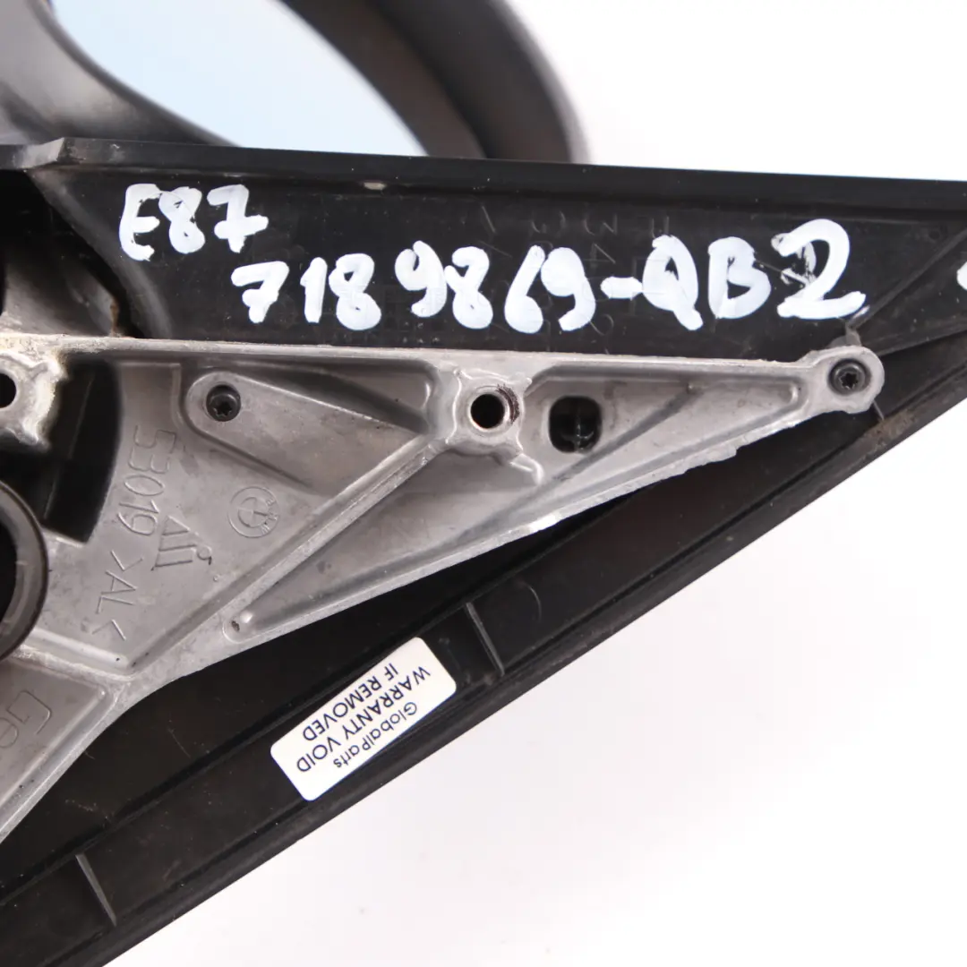 Wing Mirror Power Fold Left N/S Heated Memory Quarzblau Quartz Blue to BMW E87 with Part number 7189869 BMW E87 Wing Mirror Power Fold Left N/S Heated Memory Quarzblau Quartz Blue - SKU rhd-7189869-QB4 - Part number 7189869