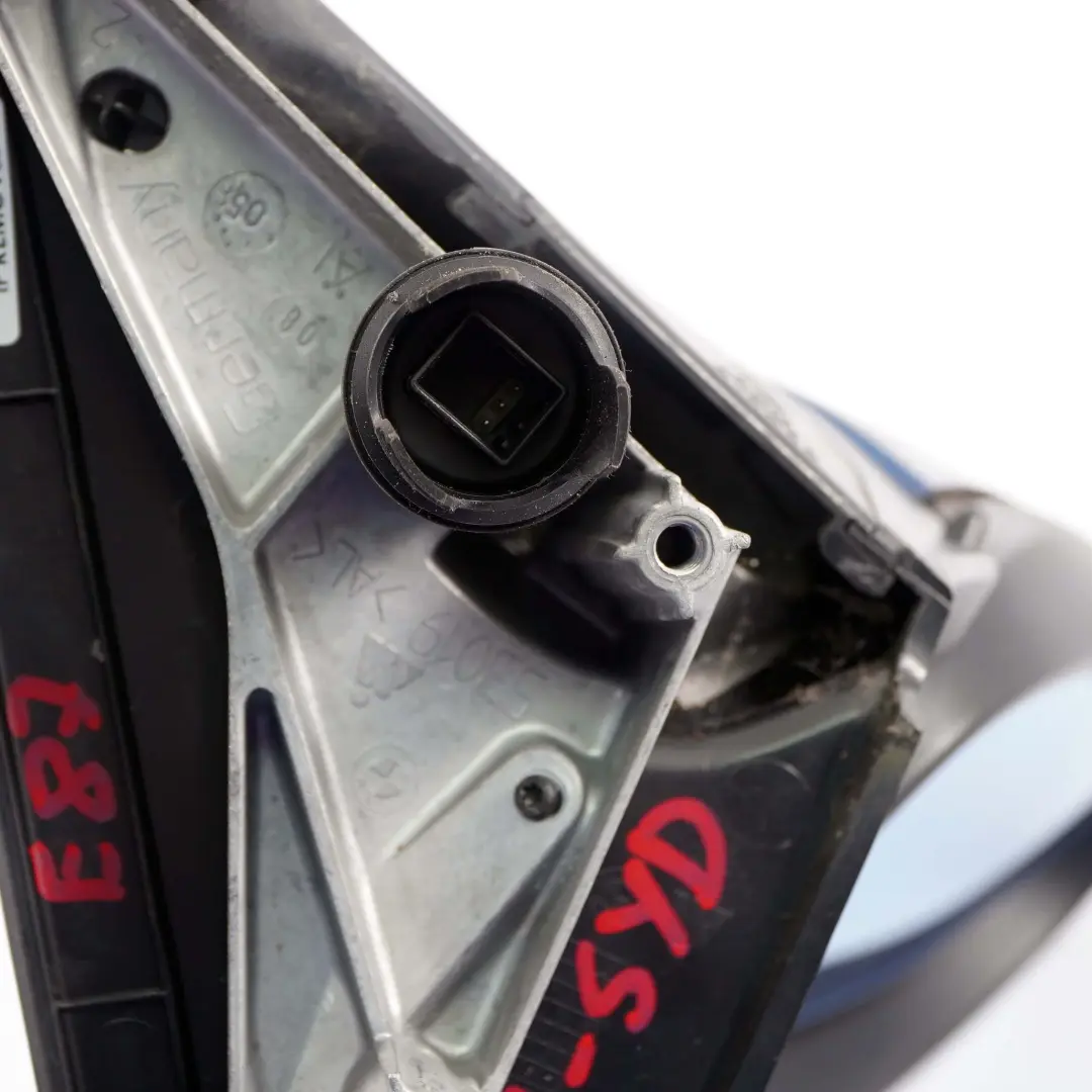 Fold Left Wing Mirror N/S Heated Sydneyblau Sydney Blue to BMW 1 Series E87 Power with Part number 7189869 BMW 1 Series E87 Power Fold Left Wing Mirror N/S Heated Sydneyblau Sydney Blue - SKU rhd-7189869-SYD - Part number 7189869