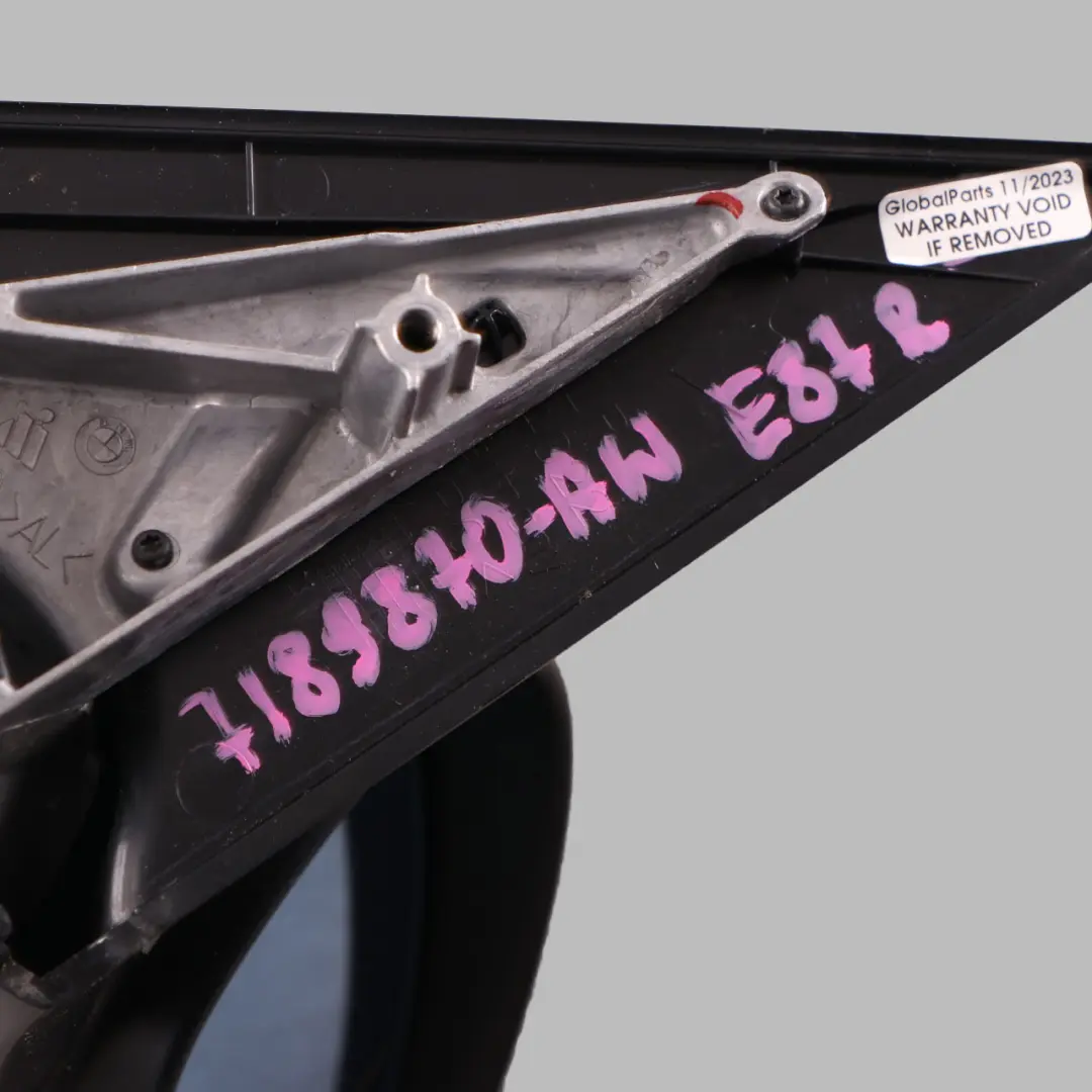 Wing Mirror Power Fold Heated Door Right O/S 3 Pins Alpinweiss White 300 to BMW E87 with Part number 7189870 BMW E87 Wing Mirror Power Fold Heated Door Right O/S 3 Pins Alpinweiss White 300 - SKU rhd-7189870-AW - Part number 7189870