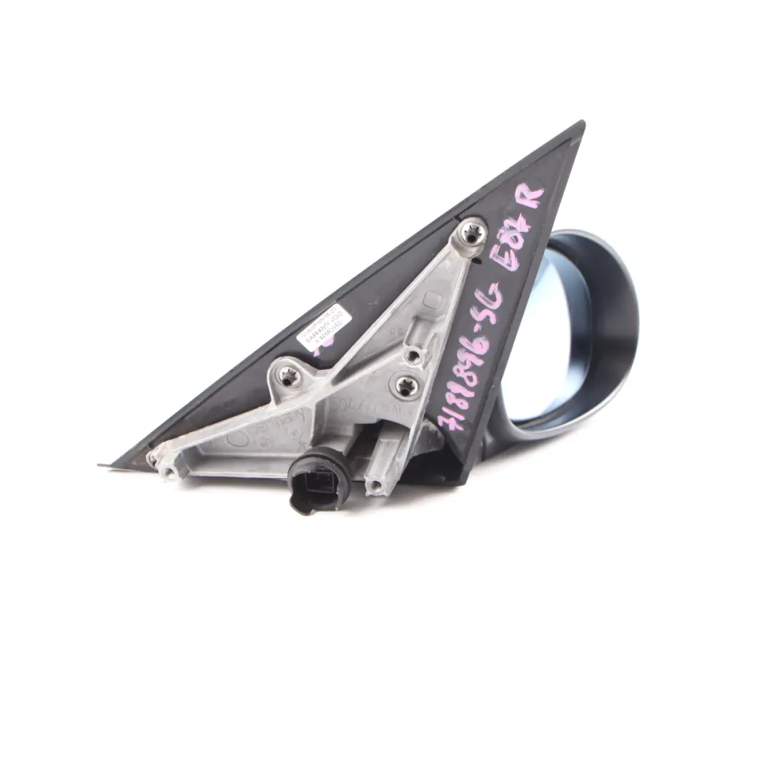 Heated Right Wing Mirror O/S High Gloss Sparkling Graphite Metallic A22 to BMW E87 with Part number 7189896 BMW E87 Heated Right Wing Mirror O/S High Gloss Sparkling Graphite Metallic A22 - SKU rhd-7189896-SG - Part number 7189896