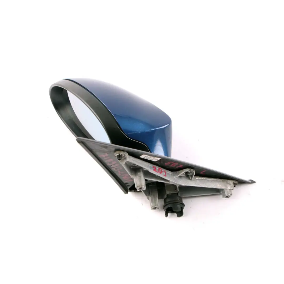 BMW 1 Series E87 M Sport Power Fold Left Wing Mirror N/S Le Mans Blau Blue 381 - SKU rhd-7189913-LMB1 - Part number 7189913