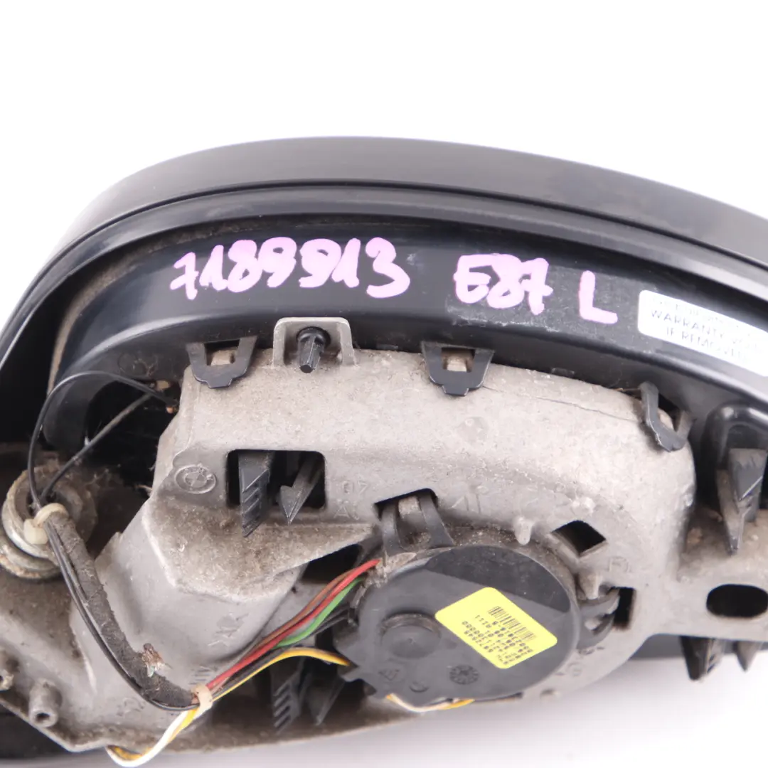 Wing Mirror Power Fold Left N/S Outside 3 Pins High Gloss to BMW E87 M Sport with Part number 7189913 BMW E87 M Sport Wing Mirror Power Fold Left N/S Outside 3 Pins High Gloss - SKU rhd-7189913 - Part number 7189913