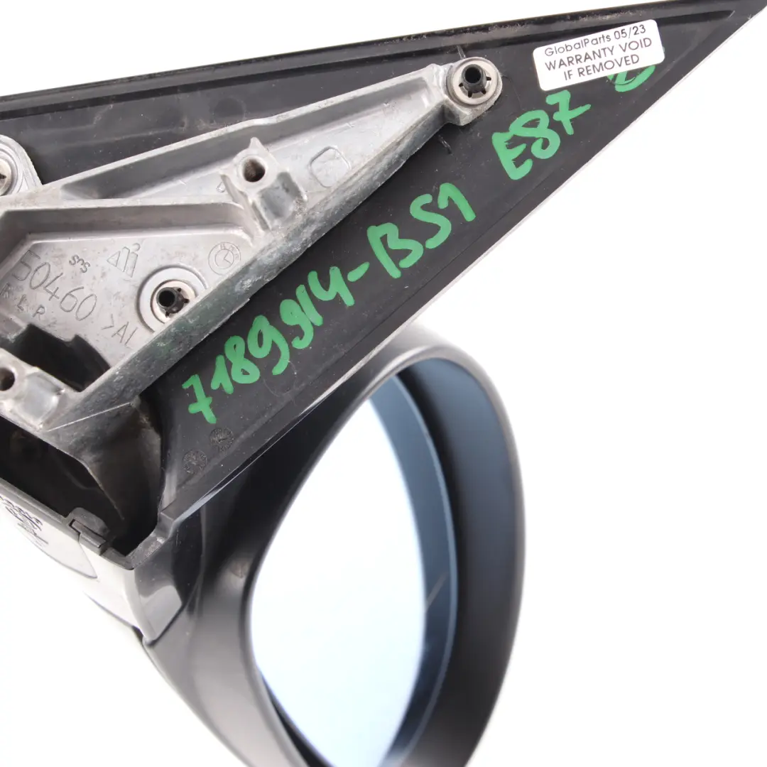 Fold Right Wing Mirror O/S High Gloss Black Sapphire 475 to BMW E87 M Sport Power with Part number 7189914 BMW E87 M Sport Power Fold Right Wing Mirror O/S High Gloss Black Sapphire 475 - SKU rhd-7189914-BS1 - Part number 7189914