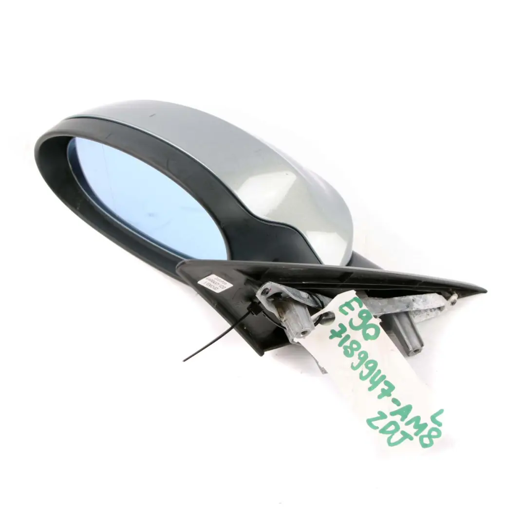 Heated Left Passenger Wing Mirror N/S Arktis Metallic to BMW 3 Series 8 E90 E91 with Part number 7189947 BMW 3 Series 8 E90 E91 Heated Left Passenger Wing Mirror N/S Arktis Metallic - SKU rhd-7189947-AM8 - Part number 7189947