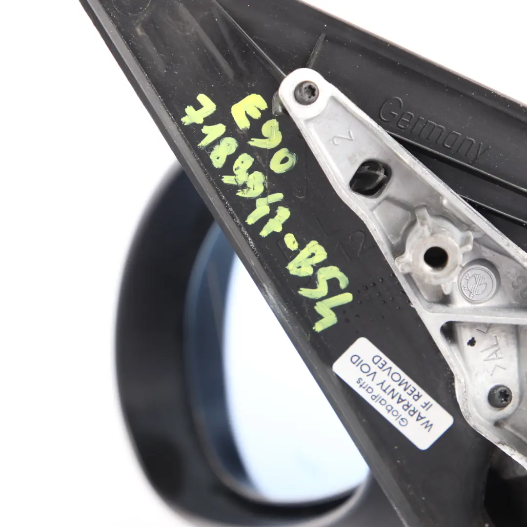 Heated Left Wing Mirror N/S Black Sapphire Metallic 475 to BMW 3 Series 4 E90 E91 with Part number 7189947 BMW 3 Series 4 E90 E91 Heated Left Wing Mirror N/S Black Sapphire Metallic 475 - SKU rhd-7189947-BS4 - Part number 7189947