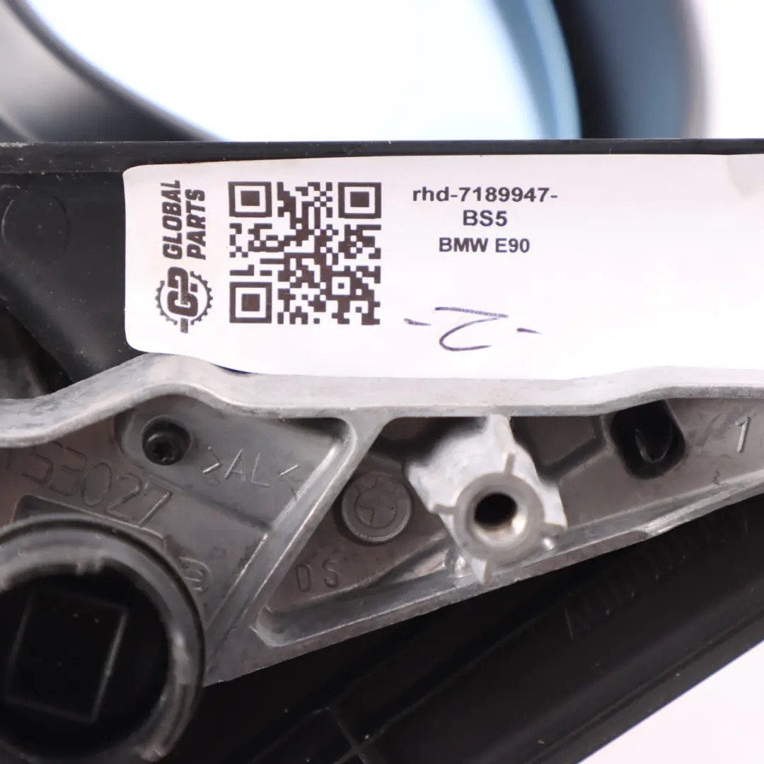 Wing Mirror BMW E90 E91 Heated Left N/S Black Sapphire Metallic - 475 to with Part number 7189947 Wing Mirror BMW E90 E91 Heated Left N/S Black Sapphire Metallic - 475 - SKU rhd-7189947-BS5 - Part number 7189947