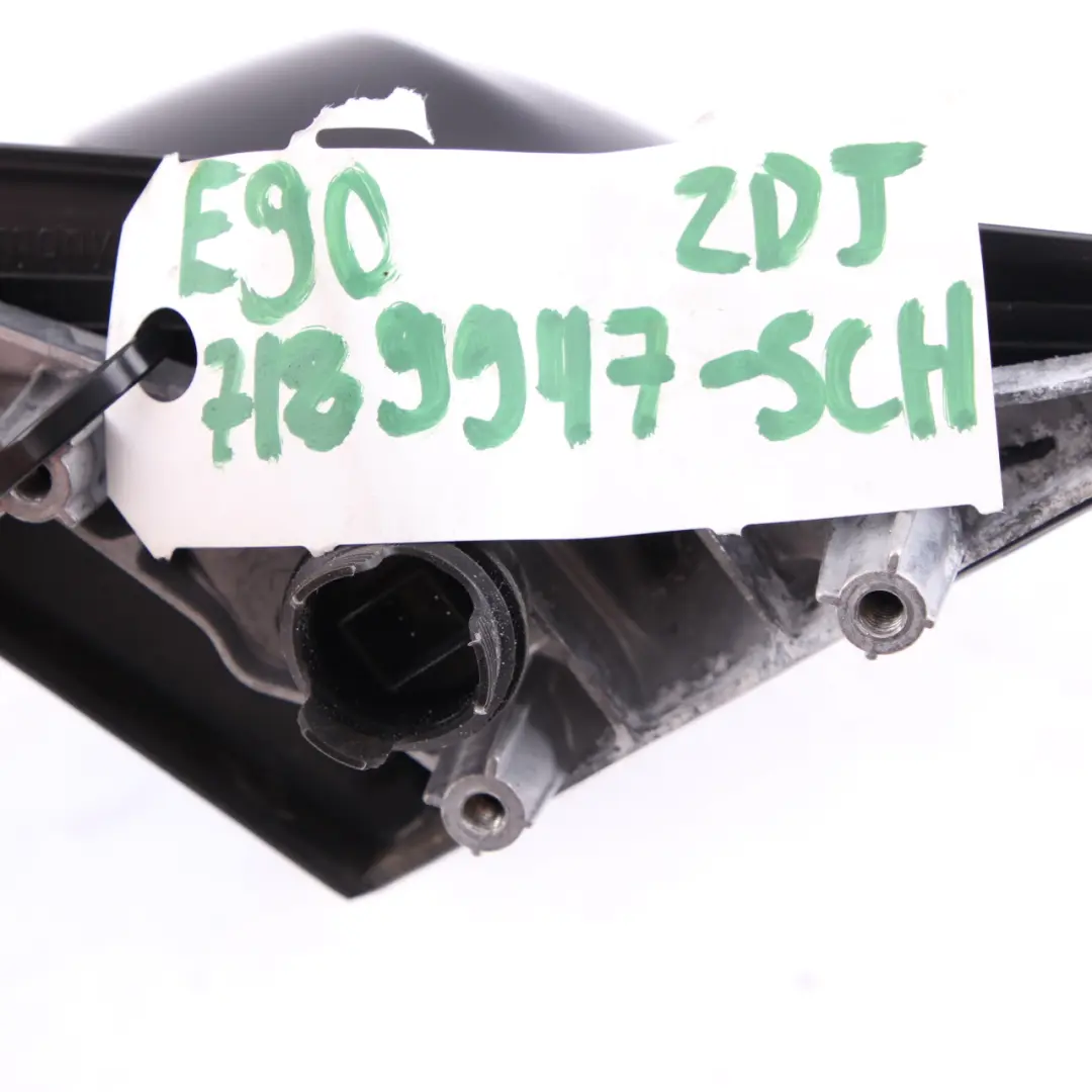BMW 3 Series E90 E91 Heated Left Wing Mirror N/S Schwarz 2 Black 668 - SKU rhd-7189947-SCH - Part number 7189947