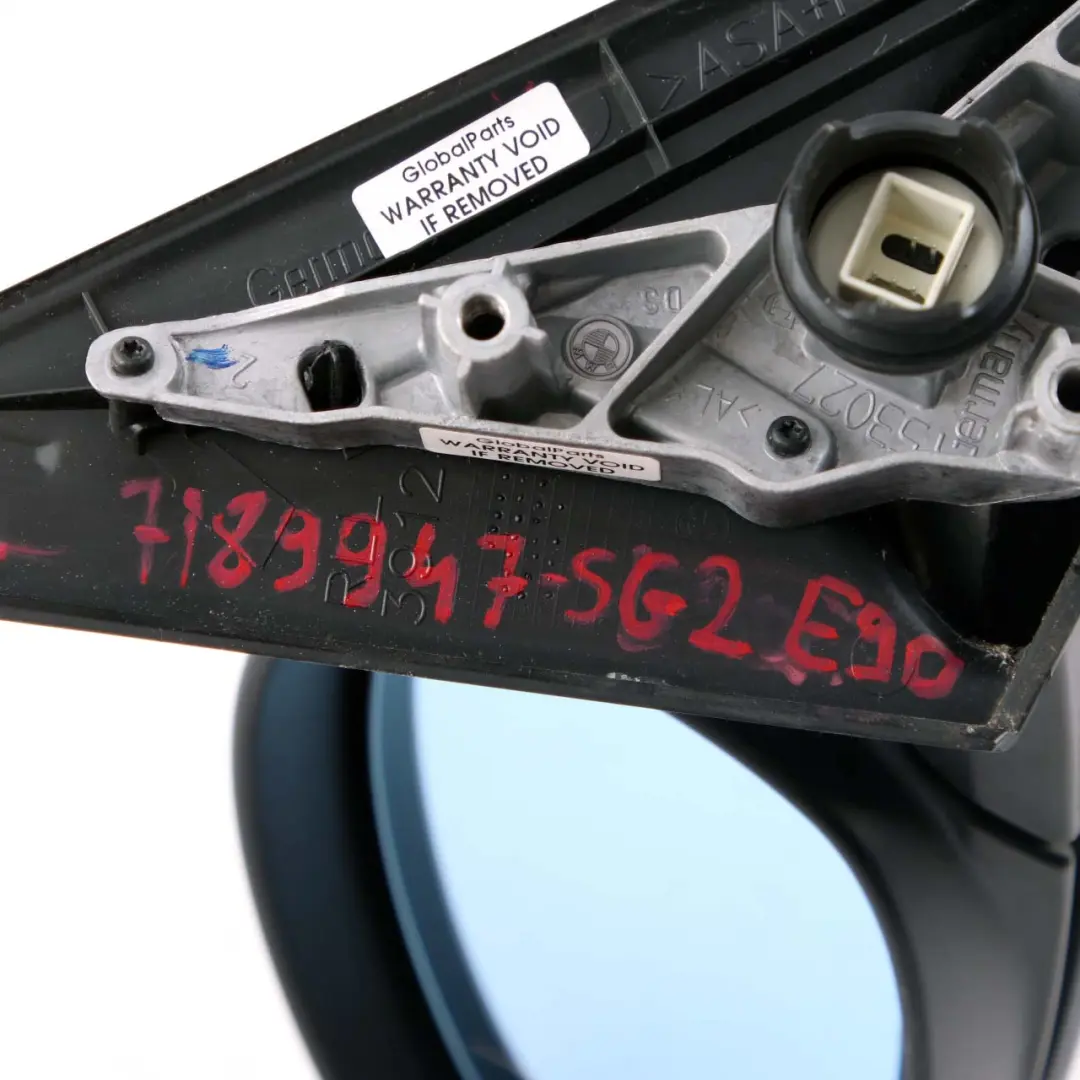 BMW 3 Series E90 E91 Heated Left Wing Mirror N/S Sparkling Graphite Metallic - SKU rhd-7189947-SG2 - Part number 7189947