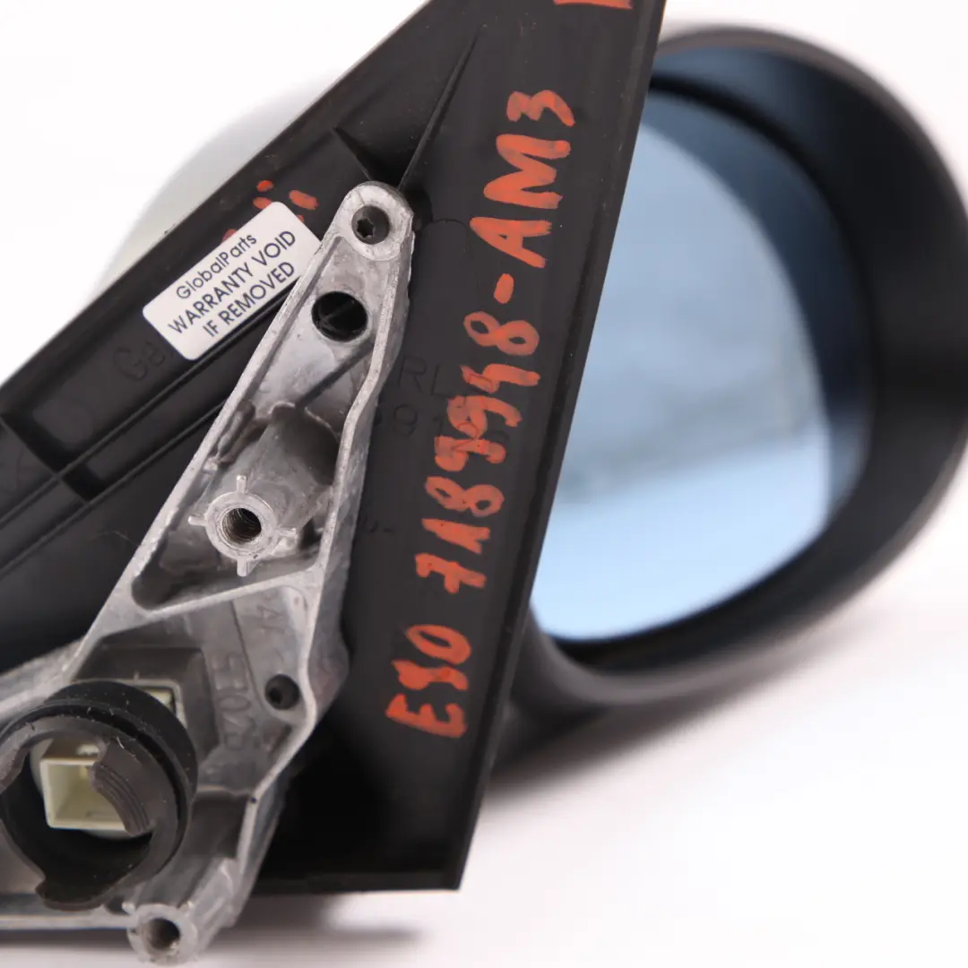 Heated Right Wing Mirror O/S Arktis Arctic Metallic A34 to BMW 3 Series E90 E91 with Part number 7189948 BMW 3 Series E90 E91 Heated Right Wing Mirror O/S Arktis Arctic Metallic A34 - SKU rhd-7189948-AM3 - Part number 7189948