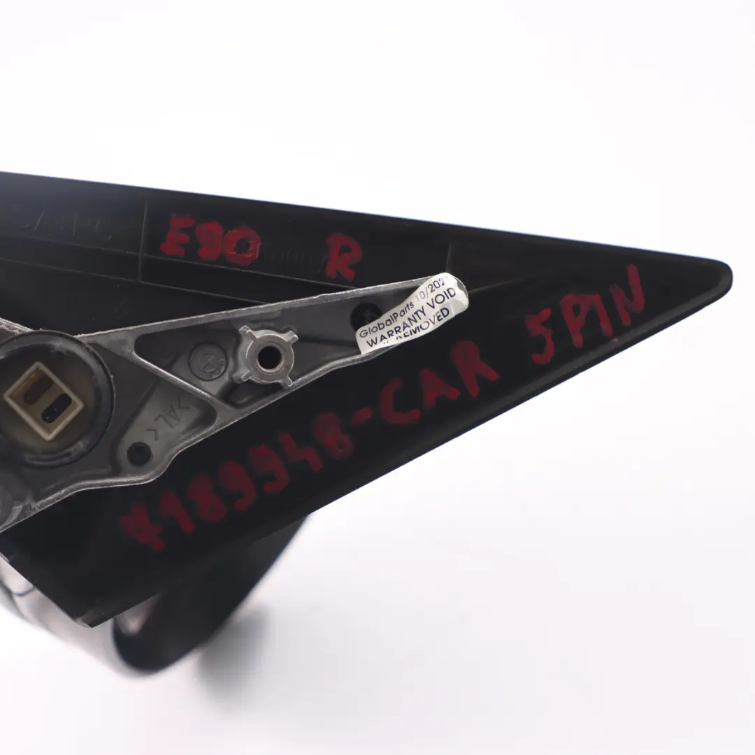  Wing Mirror BMW E90 E91 Heated Right Driver O/S Door Outside Carbon Black - 416 - SKU rhd-7189948-CAR - Part number 7189948
