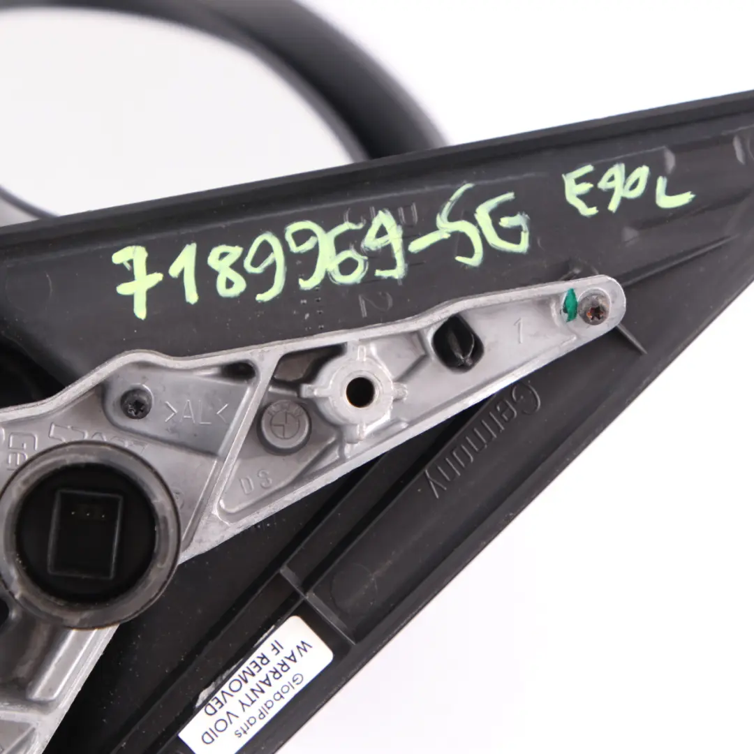 Wing Mirror BMW E90 E91 Power Fold Heated Left N/S Sparkling Graphite - A22 to with Part number 7189969 Wing Mirror BMW E90 E91 Power Fold Heated Left N/S Sparkling Graphite - A22 - SKU rhd-7189969-SG - Part number 7189969