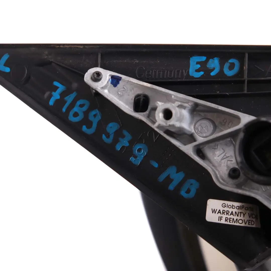 BMW E90 E91 Power Fold Auto Dip Left Wing Mirror N/S Monacoblau Monaco Blue A35 - SKU rhd-7189979-MB - Part number 7189979