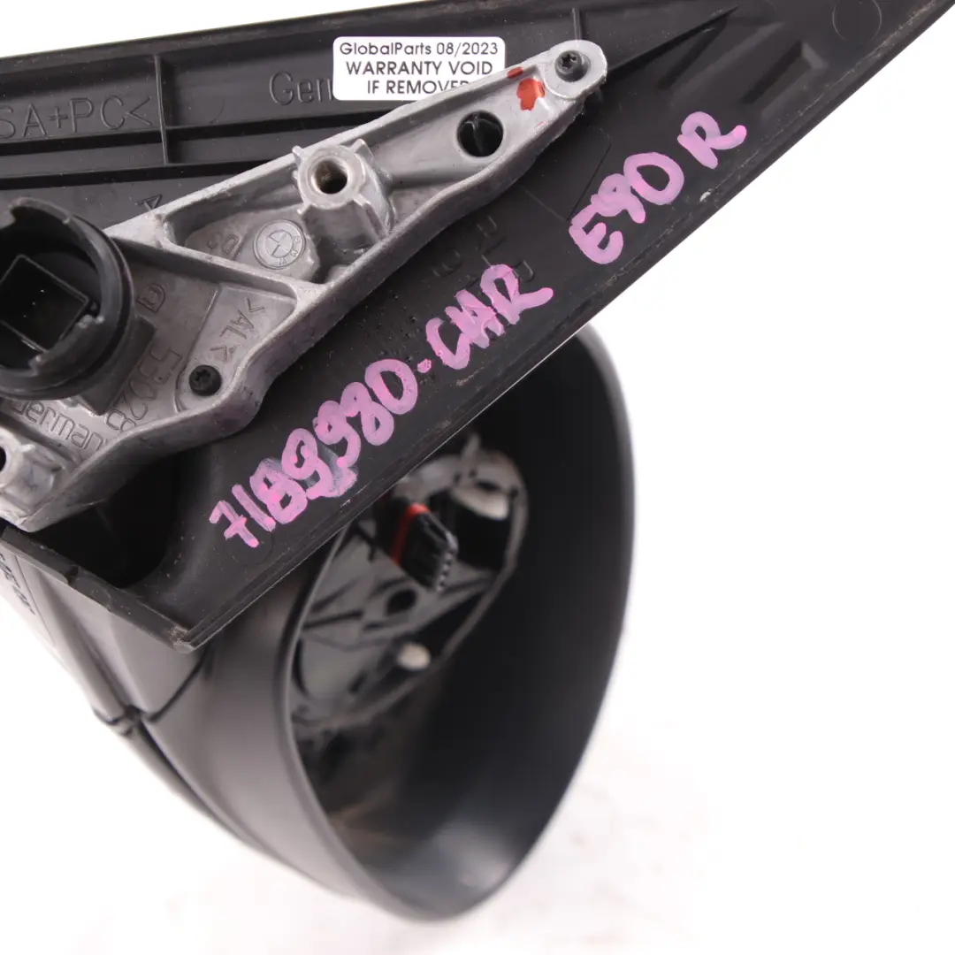  Wing Mirror BMW E90 E91 Auto Dip Door Right O/S Outside Carbonschwarz Black 416 - SKU rhd-7189980-CAR1 - Part number 7189980