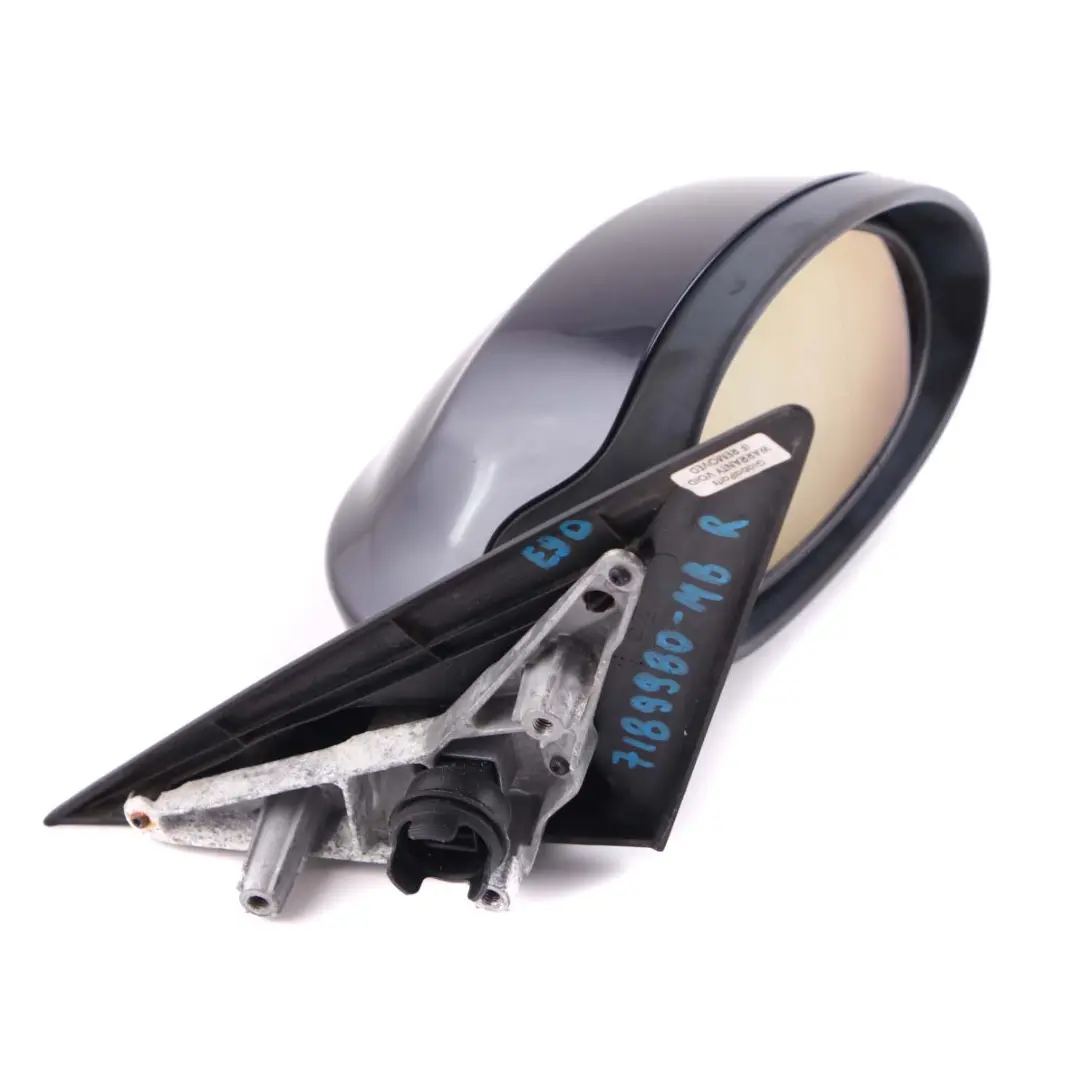 Fold Auto Dip Right Wing Mirror O/S Monacoblau Monaco Blue A35 to BMW E90 E91 Power with Part number 7189980 BMW E90 E91 Power Fold Auto Dip Right Wing Mirror O/S Monacoblau Monaco Blue A35 - SKU rhd-7189980-MB - Part number 7189980