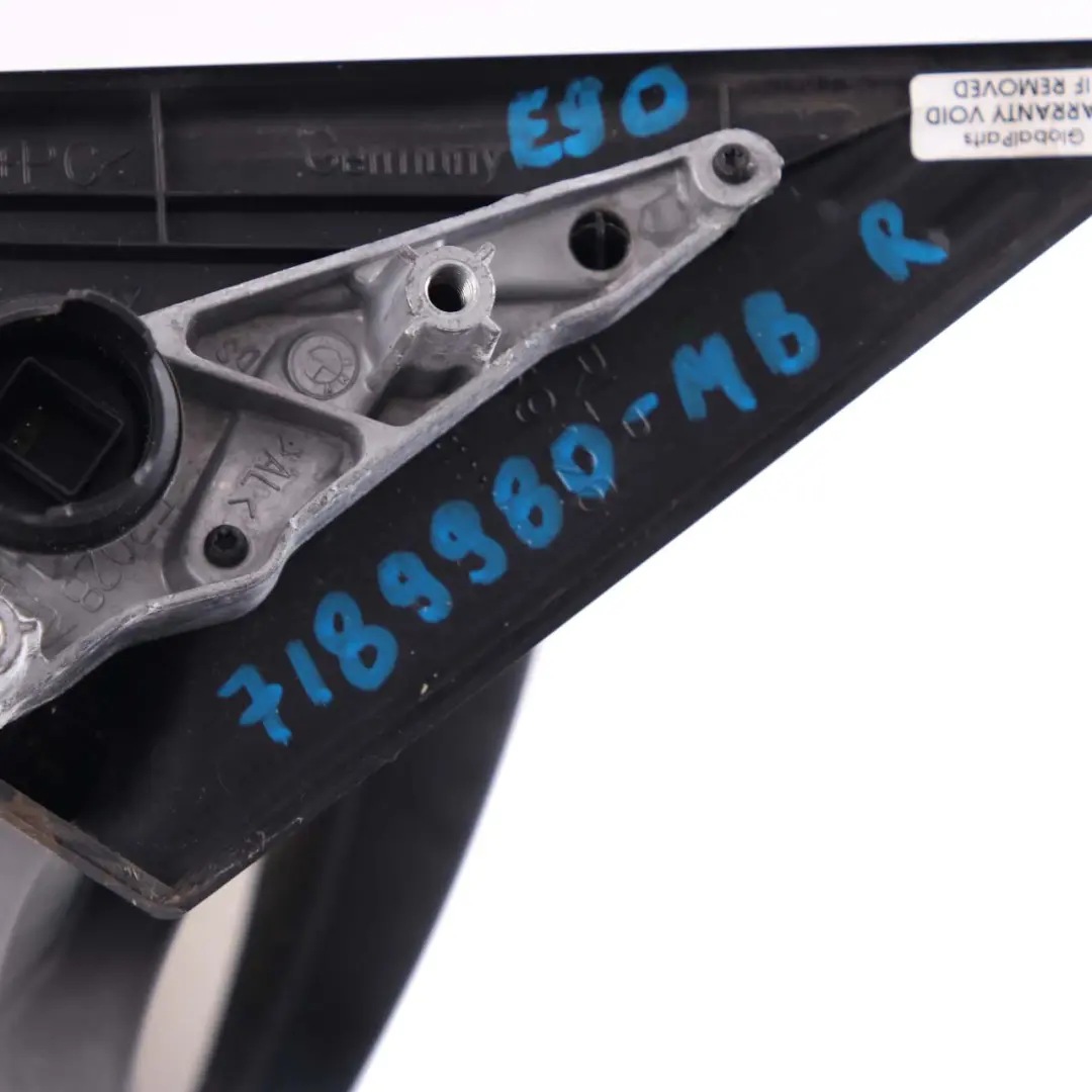 BMW E90 E91 Power Fold Auto Dip Right Wing Mirror O/S Monacoblau Monaco Blue A35 - SKU rhd-7189980-MB - Part number 7189980