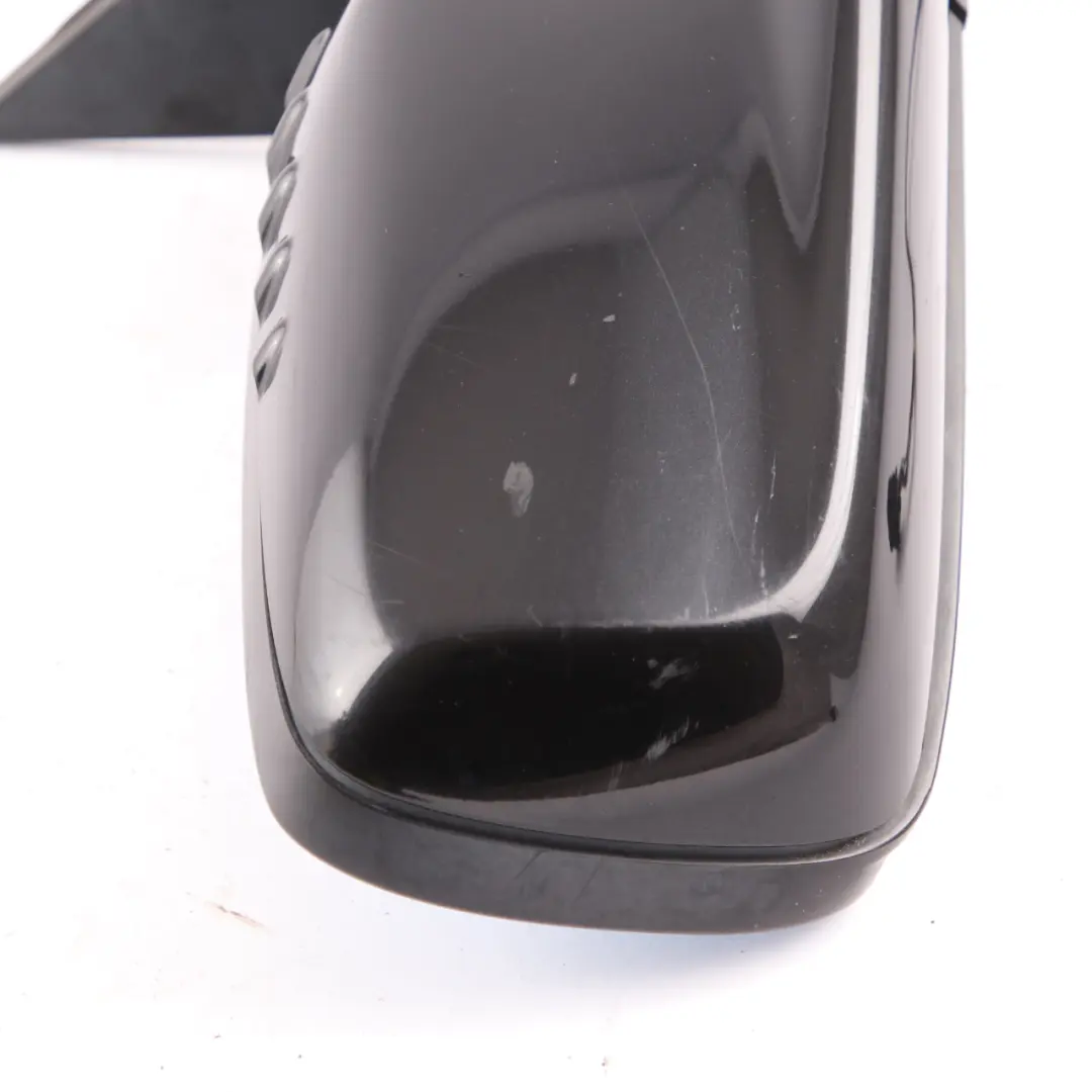  Wing Mirror BMW E65 E66 Heated Right Door O/S Black Sapphire Metallic 475 - SKU rhd-7190180-BS - Part number 7190180