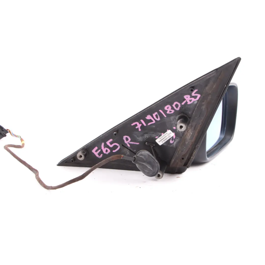 Wing Mirror BMW E65 E66 Heated Right Door O/S Black Sapphire Metallic 475 to with Part number 7190180 Wing Mirror BMW E65 E66 Heated Right Door O/S Black Sapphire Metallic 475 - SKU rhd-7190180-BS - Part number 7190180