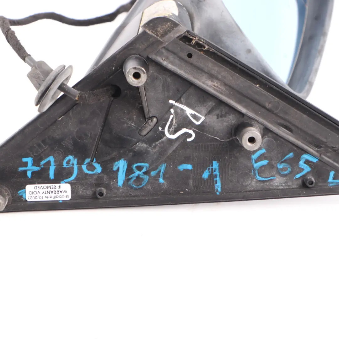 BMW E65 E66 Heated Outside Wing Mirror Left N/S Base With Glass Memory - SKU rhd-7190181-1 - Part number 7190181