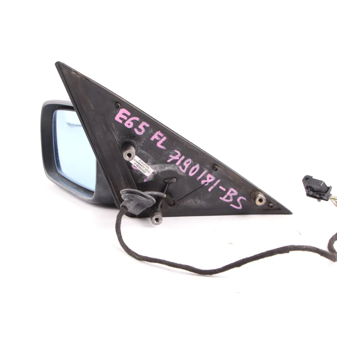 Wing Mirror BMW E65 E66 Heated Left Door N/S Black Sapphire Metallic 475 to with Part number 7190181 Wing Mirror BMW E65 E66 Heated Left Door N/S Black Sapphire Metallic 475 - SKU rhd-7190181-BS - Part number 7190181