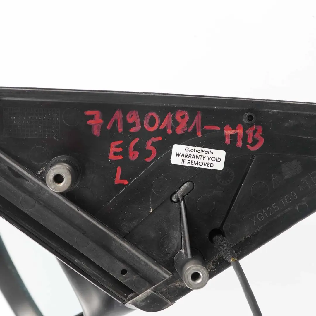 Wing Mirror BMW E65 E66 Heated Left Door N/S Monacoblau Blue Metallic - A35 to with Part number 7190181 Wing Mirror BMW E65 E66 Heated Left Door N/S Monacoblau Blue Metallic - A35 - SKU rhd-7190181-MB - Part number 7190181