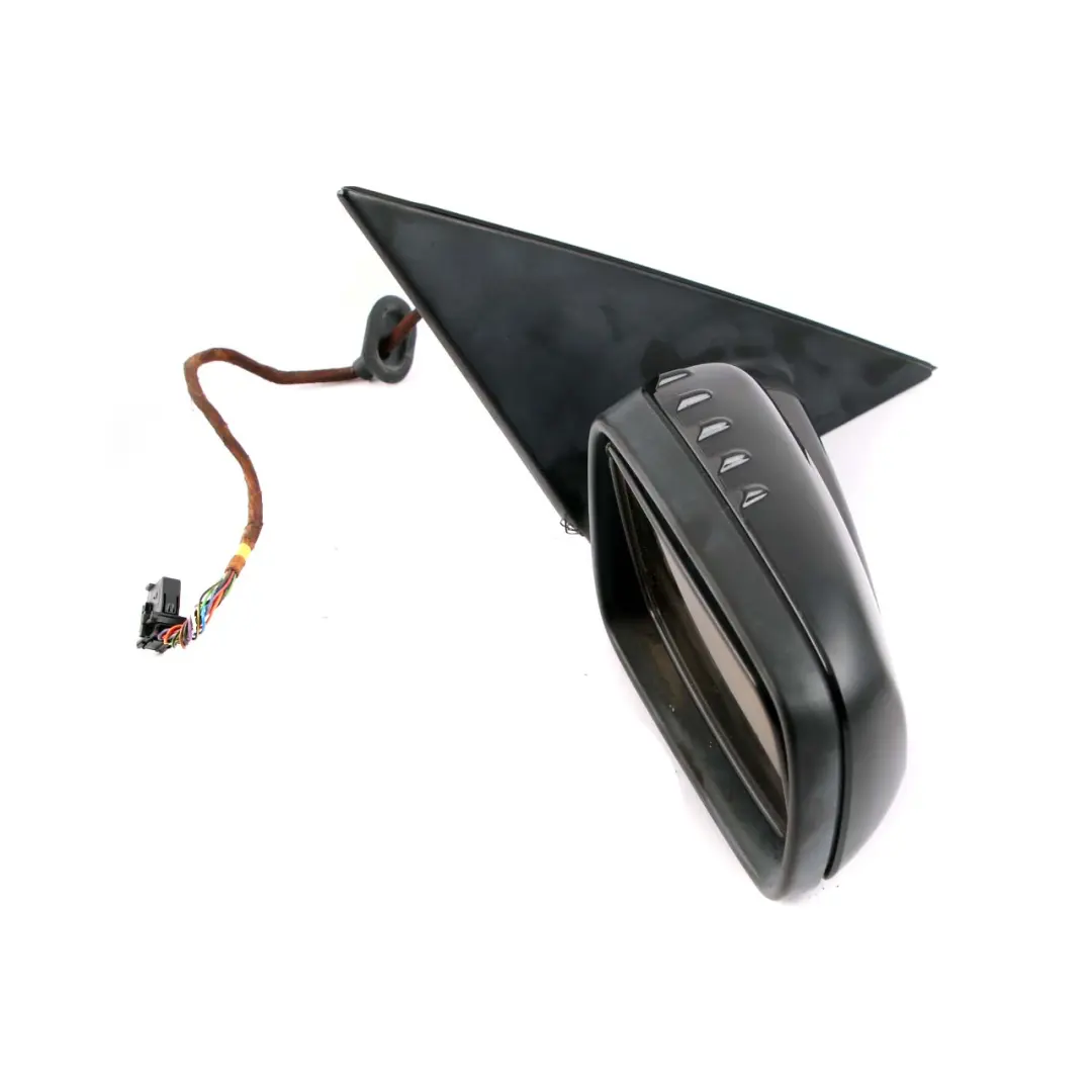 BMW 7 E65 Auto Dip Power Fold Memory Wing Mirror Right O/S Black Sapphire 475 - SKU rhd-7190638-BS - Part number 7190638