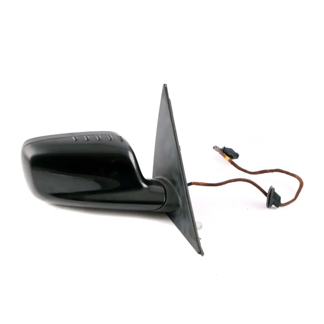BMW 7 E65 Auto Dip Power Fold Memory Wing Mirror Right O/S Black Sapphire 475 - SKU rhd-7190638-BS - Part number 7190638