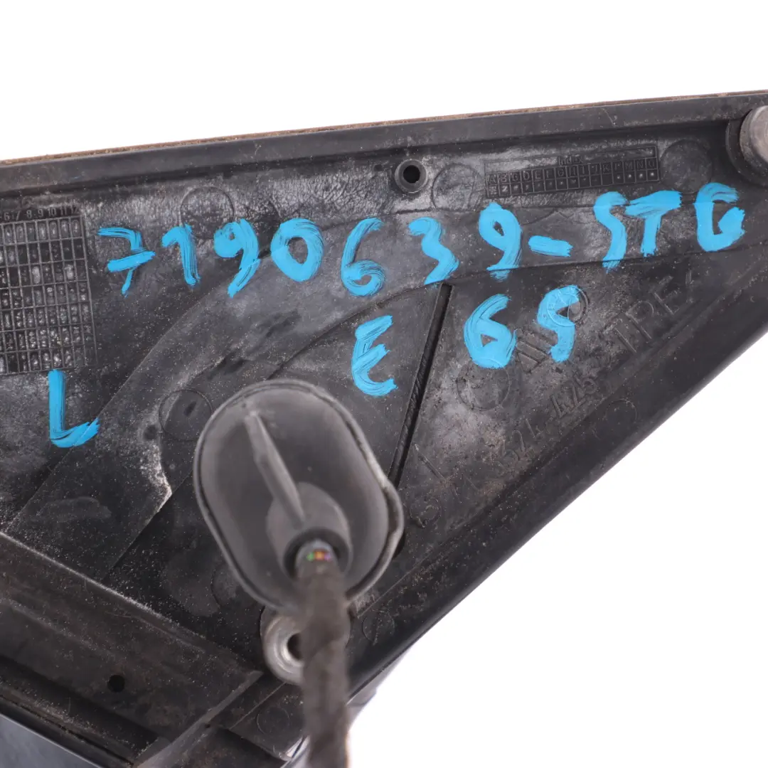 Wing Mirror Auto Dip Power Fold Memory Left N/S Sterlingrau Grey 472 to BMW E65 with Part number 7190639 BMW E65 Wing Mirror Auto Dip Power Fold Memory Left N/S Sterlingrau Grey 472 - SKU rhd-7190639-STG - Part number 7190639
