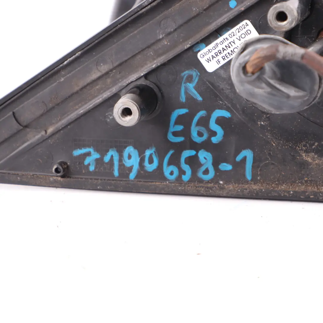 Wing Mirror BMW E65 E66 High Gloss M Sport Auto Dip Door Right O/S Outside to with Part number 7190658 Wing Mirror BMW E65 E66 High Gloss M Sport Auto Dip Door Right O/S Outside - SKU rhd-7190658-1 - Part number 7190658