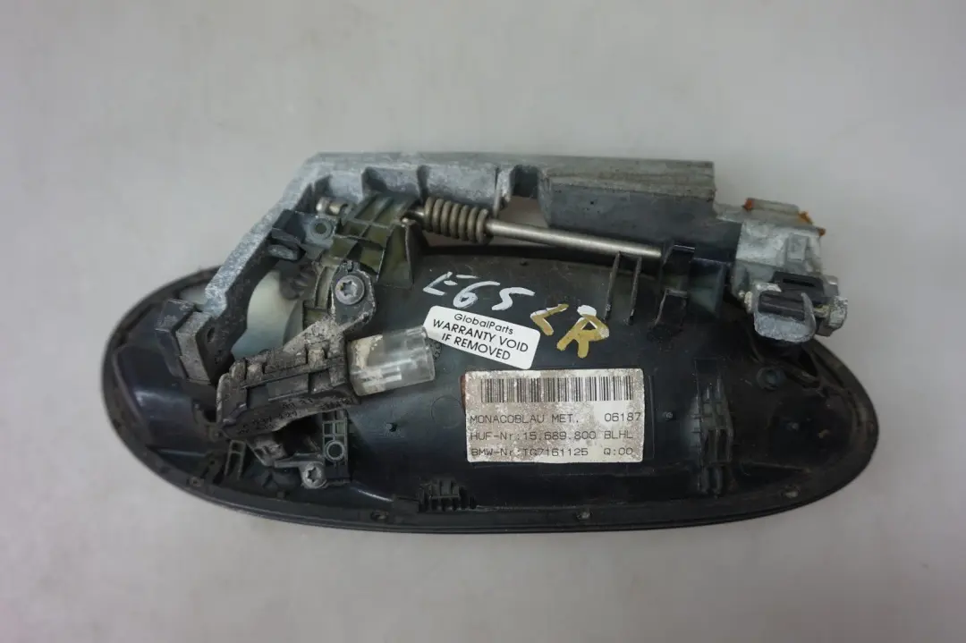 Outer Door Handle Opener Rear Left N/S Monacoblau to BMW 7 Series E65 E66 with Part number 7191891 BMW 7 Series E65 E66 Outer Door Handle Opener Rear Left N/S Monacoblau - SKU rhd-7191891-MB - Part number 7191891