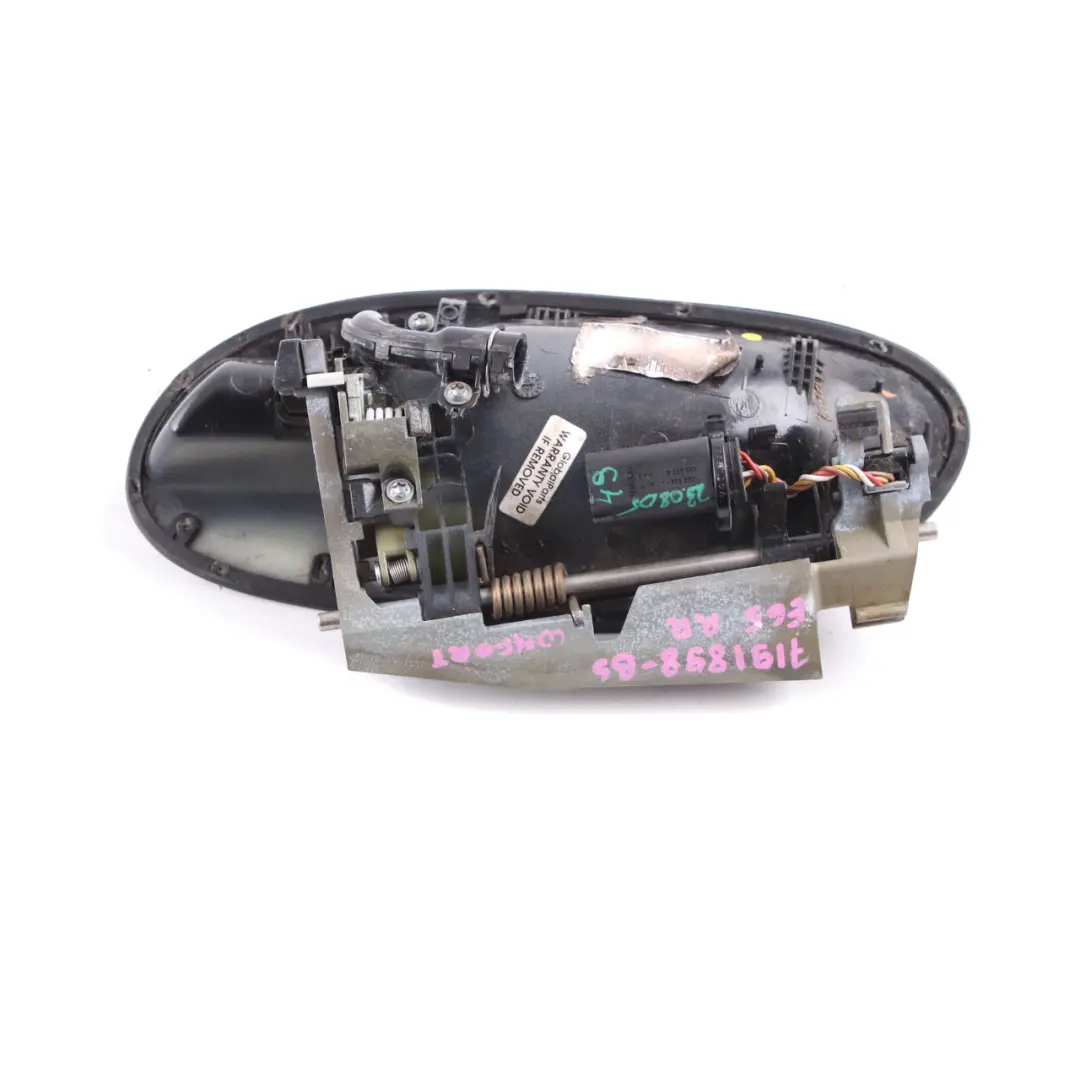 Door Handle BMW E65 E66 Outer Opener Rear Right O/S Comfort Black Sapphire 475 to with Part number 7191898 Door Handle BMW E65 E66 Outer Opener Rear Right O/S Comfort Black Sapphire 475 - SKU rhd-7191898-BS - Part number 7191898