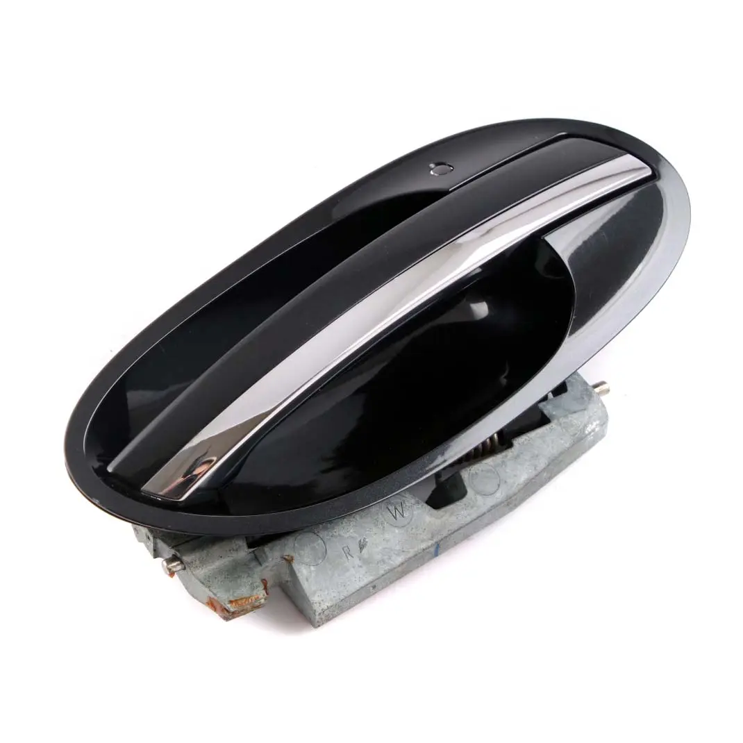  Door Handle Opener BMW E65 E66 Outer Rear Right O/S Black Sapphire Metallic 475 - SKU rhd-7191908-BS - Part number 7191908