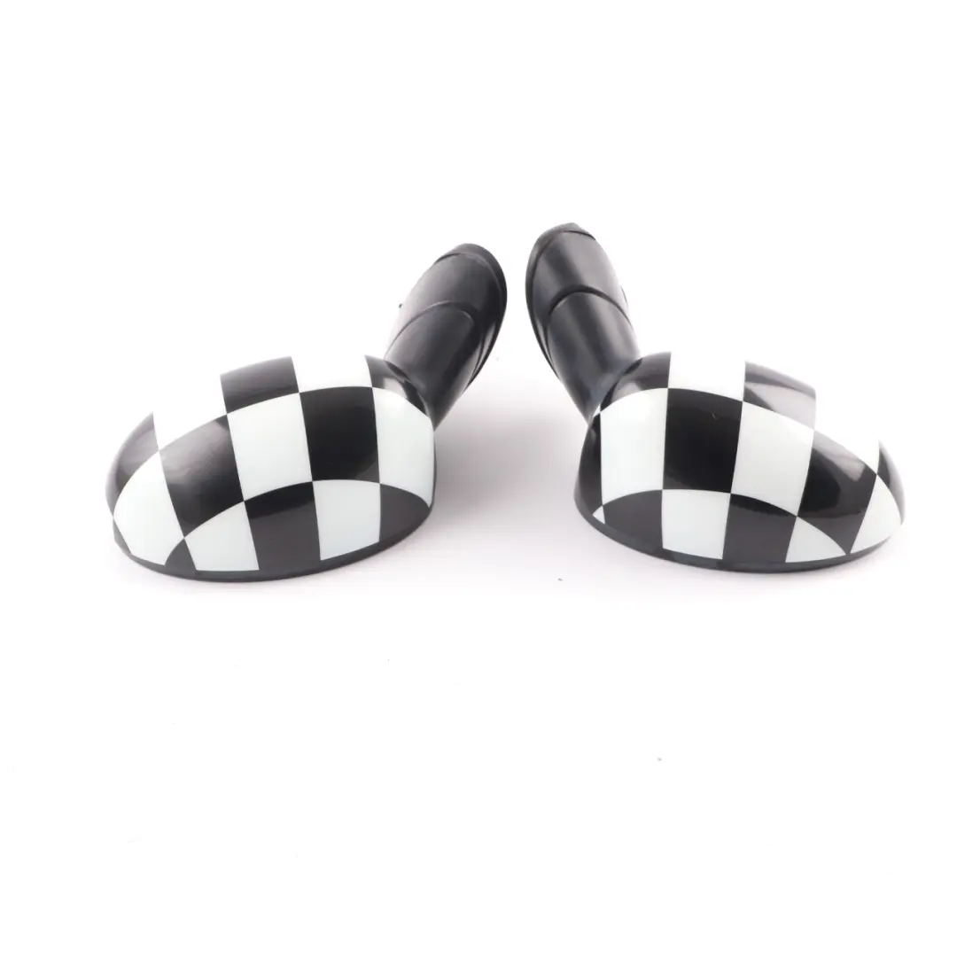 Mini Cooper R50 R53 Heated Left Right Door Wing Mirror N/O/S Checkered Set - SKU rhd-7192471-7192472-CHK - Part number 7192471 7192472