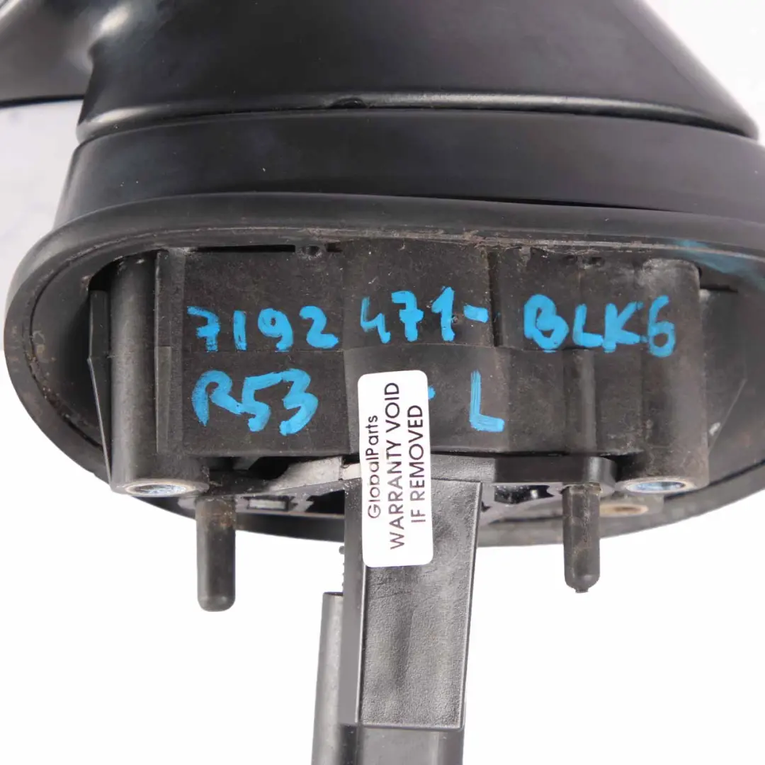 Wing Mirror Mini R50 R53 6 Outside Left N/S Door Black 3 Pins to with Part number 7192471 Wing Mirror Mini R50 R53 6 Outside Left N/S Door Black 3 Pins - SKU rhd-7192471-BLK6 - Part number 7192471