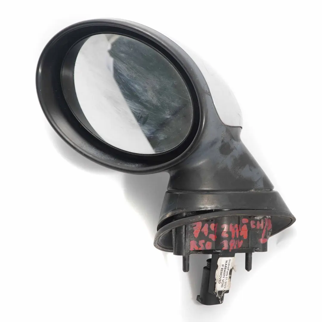 Left Outside Door Wing Mirror N/S Chrome 3 Pins to Mini Cooper One R50 R53 with Part number 7192471 Mini Cooper One R50 R53 Left Outside Door Wing Mirror N/S Chrome 3 Pins - SKU rhd-7192471-CHR3 - Part number 7192471