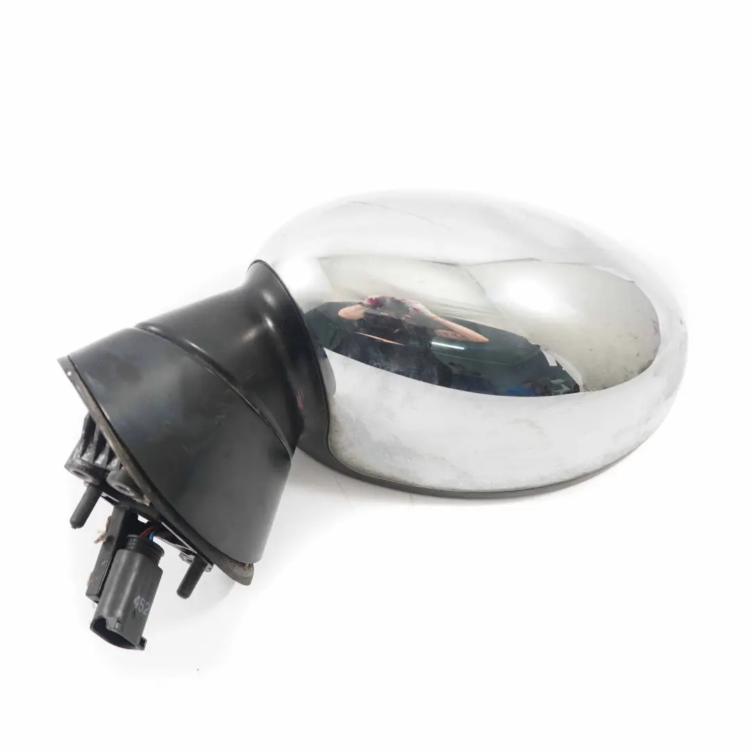 Left Outside Door Wing Mirror N/S Chrome 3 Pins to Mini Cooper One R50 R53 with Part number 7192471 Mini Cooper One R50 R53 Left Outside Door Wing Mirror N/S Chrome 3 Pins - SKU rhd-7192471-CHR3 - Part number 7192471