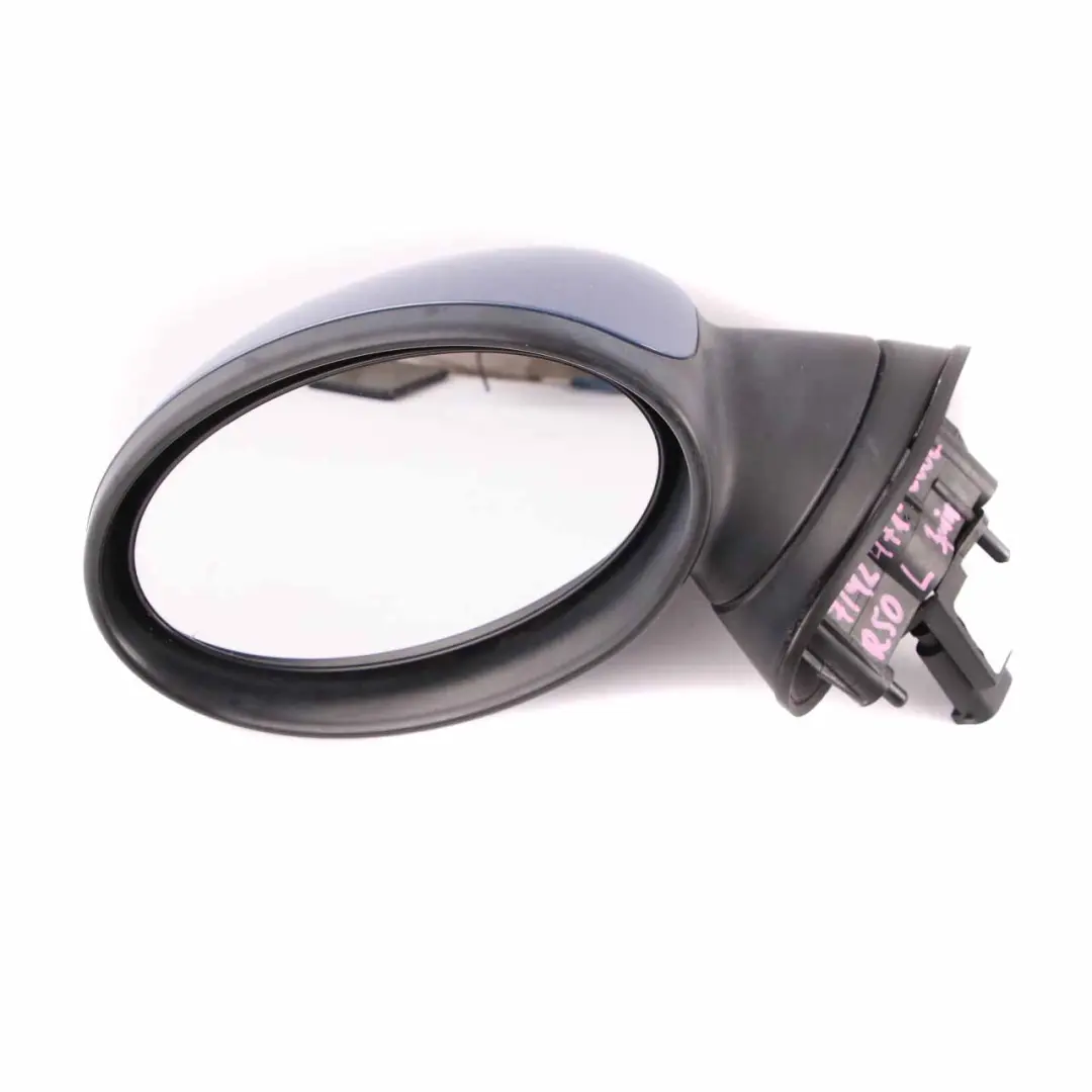 Left Door Wing Mirror N/S Cool Blue Metallic A27 to Mini Cooper One R50 R53 with Part number 7192471 Mini Cooper One R50 R53 Left Door Wing Mirror N/S Cool Blue Metallic A27 - SKU rhd-7192471-COOL - Part number 7192471
