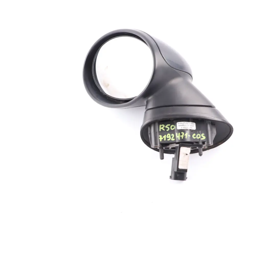 Mini Cooper R50 R53 Left Door Wing Mirror N/S Cosmosschwarz Cosmos Black 303 - SKU rhd-7192471-COS - Part number 7192471