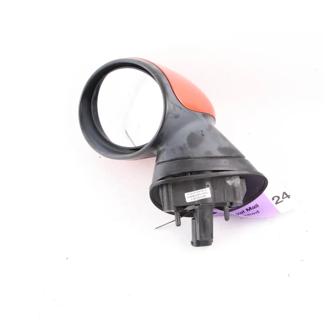 Wing Mirror Mini Cooper R50 R52 R53 Heated Left Door N/S Hot Orange Metallic A26 to with Part number 7192471 Wing Mirror Mini Cooper R50 R52 R53 Heated Left Door N/S Hot Orange Metallic A26 - SKU rhd-7192471-HOT2 - Part number 7192471
