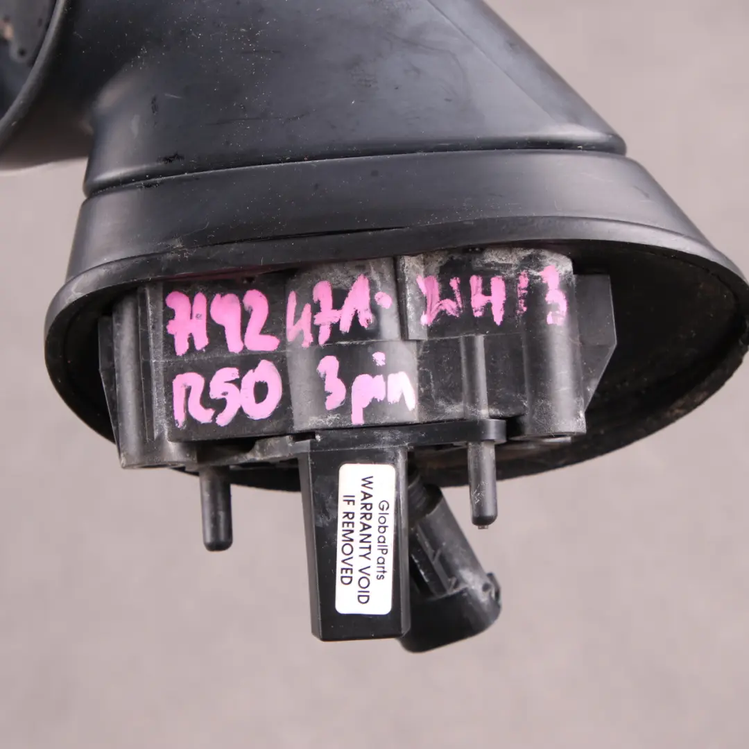 Exterior Left Door Wing Mirror N/S White 3 Pins to Mini Cooper One 3 R50 R53 with Part number 7192471 Mini Cooper One 3 R50 R53 Exterior Left Door Wing Mirror N/S White 3 Pins - SKU rhd-7192471-WHI3 - Part number 7192471