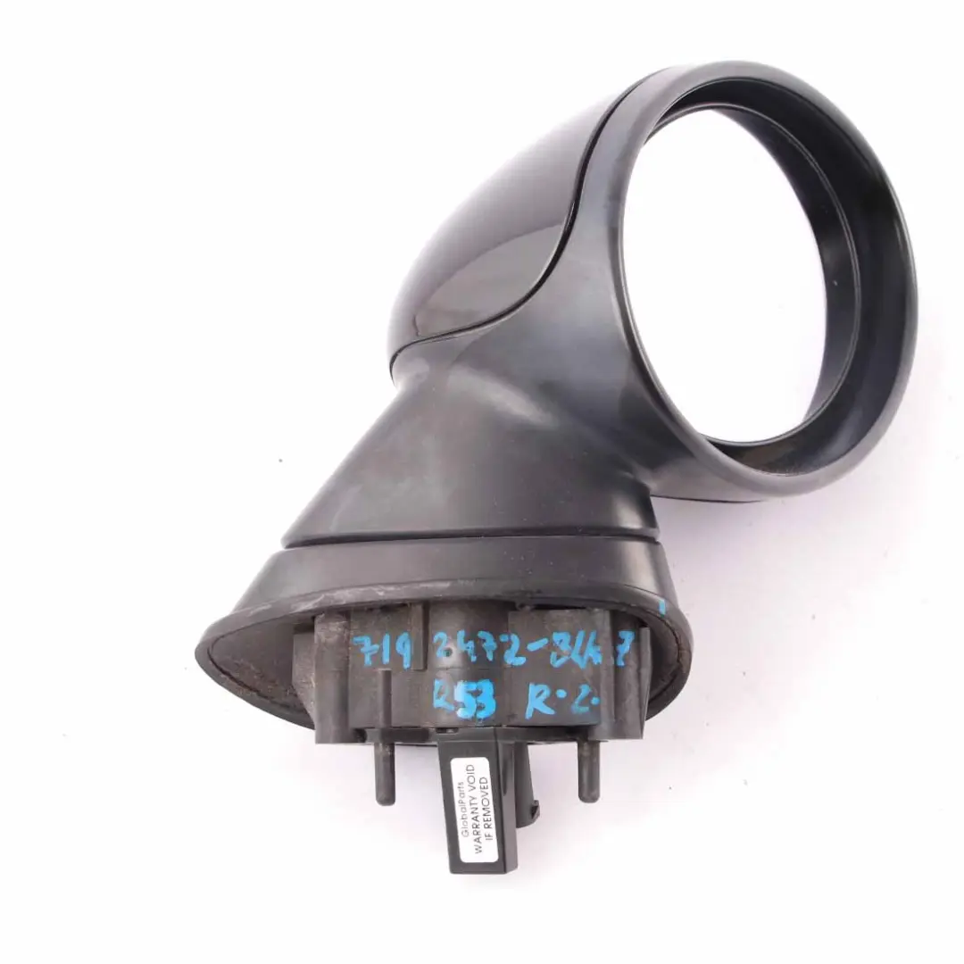 Wing Mirror Mini R50 R53 7 Exterior Right O/S Door Black 3 Pin to with Part number 7192472 Wing Mirror Mini R50 R53 7 Exterior Right O/S Door Black 3 Pin - SKU rhd-7192472-BLK7 - Part number 7192472