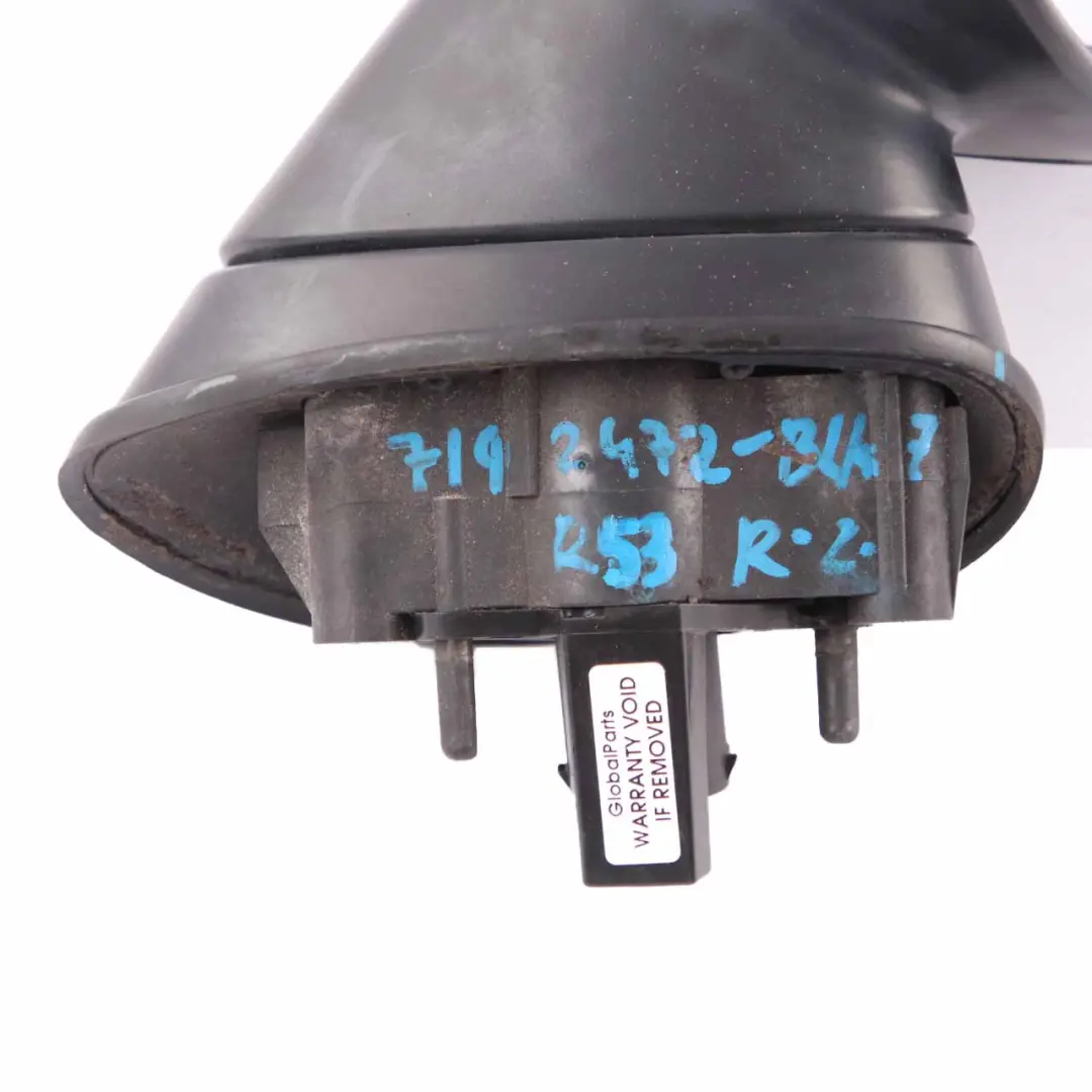 Wing Mirror Mini R50 R53 7 Exterior Right O/S Door Black 3 Pin to with Part number 7192472 Wing Mirror Mini R50 R53 7 Exterior Right O/S Door Black 3 Pin - SKU rhd-7192472-BLK7 - Part number 7192472