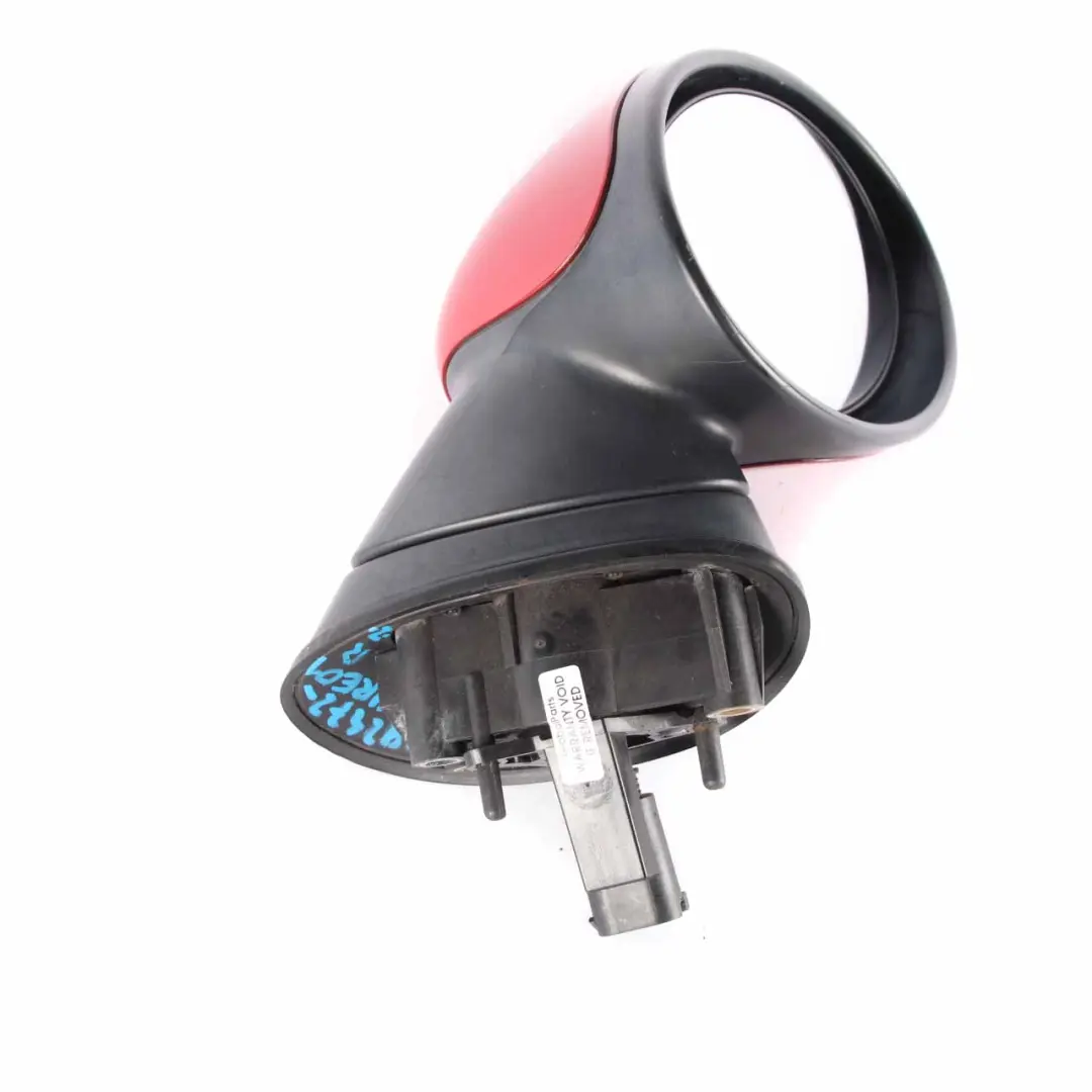Wing Mirror Mini R50 R53 Right Door Outside O/S Chili Red 851 to with Part number 7192472 Wing Mirror Mini R50 R53 Right Door Outside O/S Chili Red 851 - SKU rhd-7192472-CHRED1 - Part number 7192472
