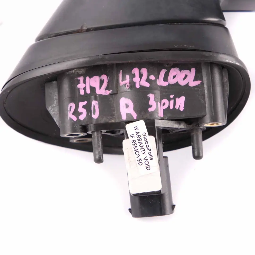 Exterior Right Door Wing Mirror O/S Cool Blue A27 to Mini Cooper One R50 R53 with Part number 7192472 Mini Cooper One R50 R53 Exterior Right Door Wing Mirror O/S Cool Blue A27 - SKU rhd-7192472-COOL - Part number 7192472