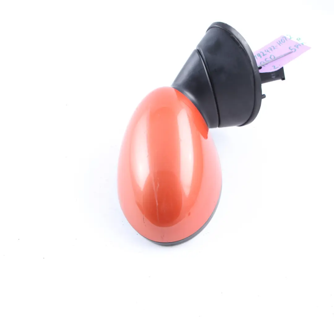 Wing Mirror Mini Cooper One R50 R52 R53 Right Door O/S Hot Orange Metallic - A26 to with Part number 7192472 Wing Mirror Mini Cooper One R50 R52 R53 Right Door O/S Hot Orange Metallic - A26 - SKU rhd-7192472-HOT2 - Part number 7192472