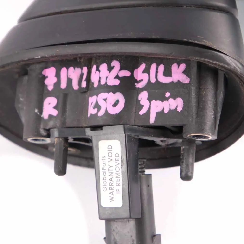 Wing Mirror Mini R50 R53 Exterior Right O/S Door 3 Pin Silk Green Metallic to with Part number 7192472 Wing Mirror Mini R50 R53 Exterior Right O/S Door 3 Pin Silk Green Metallic - SKU rhd-7192472-SILK - Part number 7192472