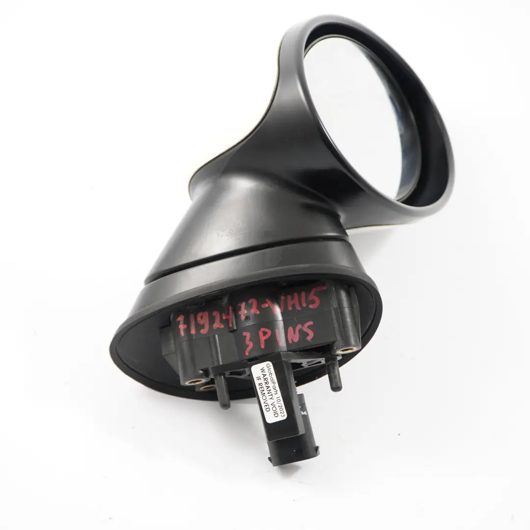 Exterior Right Door Wing Mirror O/S White 3 Pins to Mini Cooper One R50 R53 with Part number 7192472 Mini Cooper One R50 R53 Exterior Right Door Wing Mirror O/S White 3 Pins - SKU rhd-7192472-WHI5 - Part number 7192472