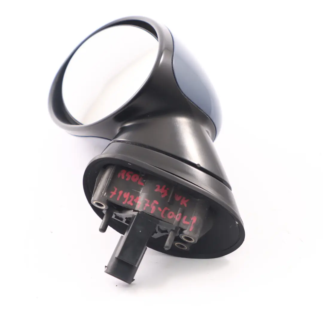 Wing Mirror Mini Cooper R50 R52 R53 Left N/S Door Power Fold Cool Blue - A27 to with Part number 7192475 Wing Mirror Mini Cooper R50 R52 R53 Left N/S Door Power Fold Cool Blue - A27 - SKU rhd-7192475-COOL1 - Part number 7192475