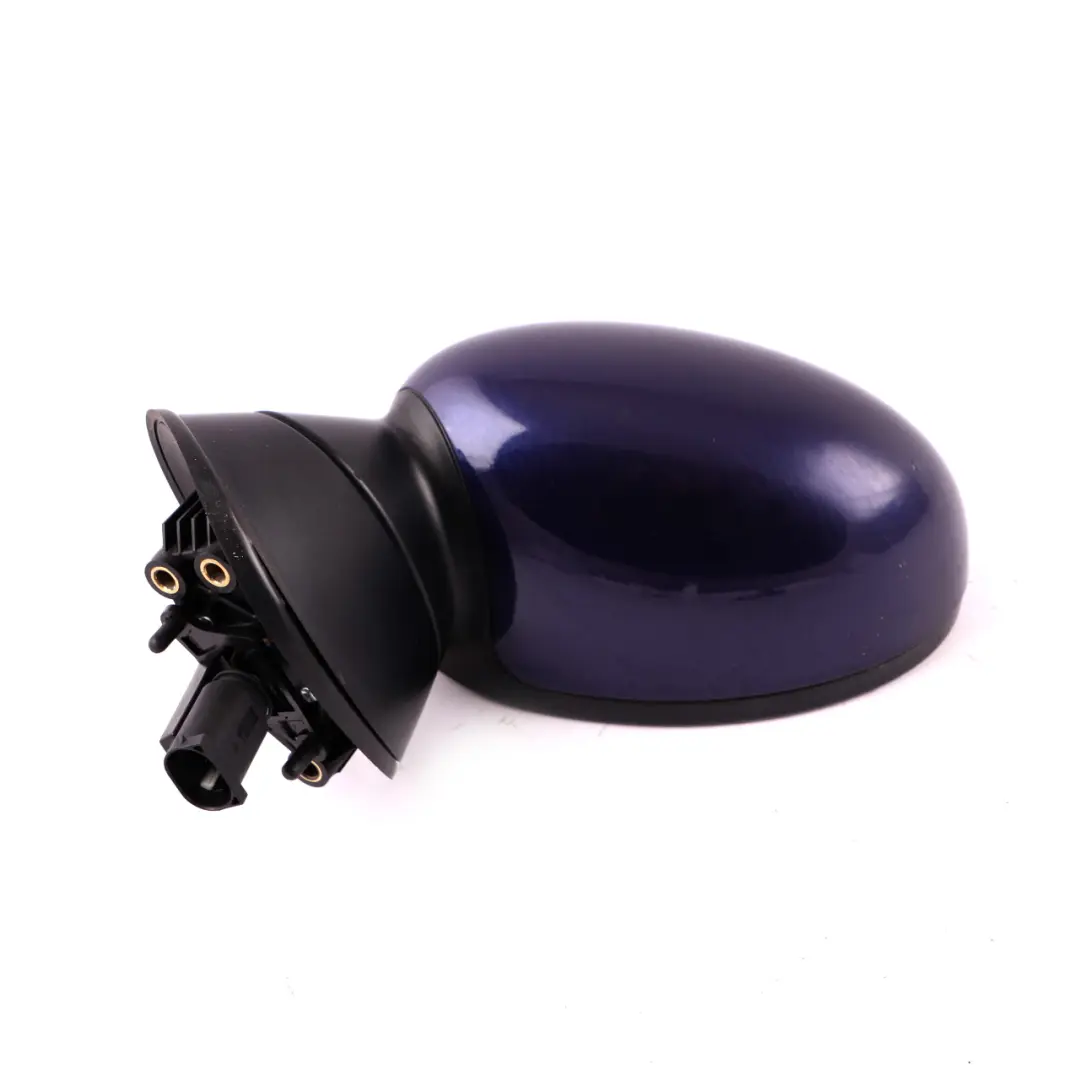 Left Door Wing Mirror Power Fold Black-eye Purple to Mini Cooper One R50 R52 R53 with Part number 7192475 Mini Cooper One R50 R52 R53 Left Door Wing Mirror Power Fold Black-eye Purple - SKU rhd-7192475-PUR - Part number 7192475