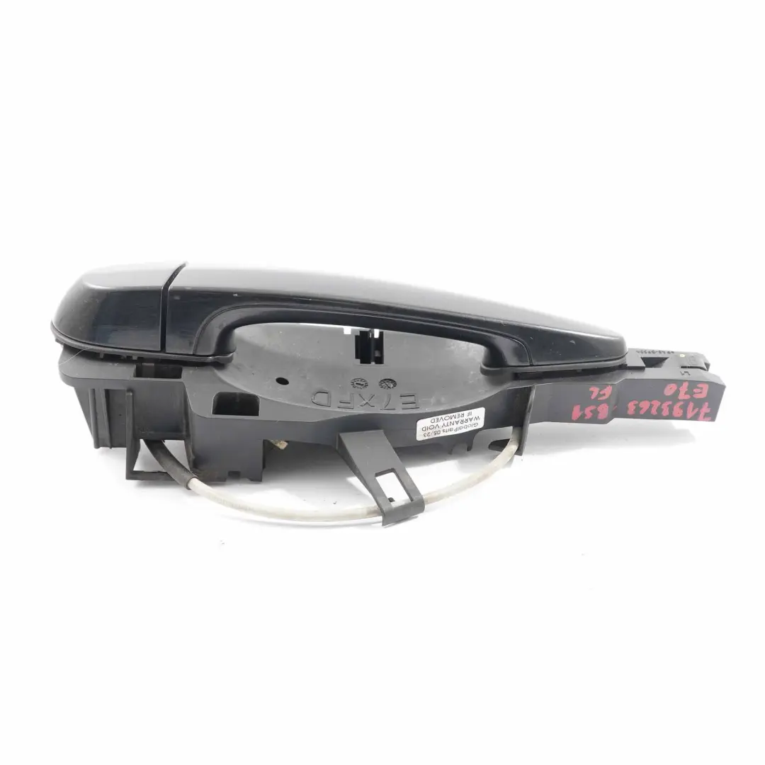 BMW X5 E70 Door Handle Outside Front Left N/S Black Sapphire Metallic - 475 - SKU rhd-7193263-BS1 - Part number 7193263