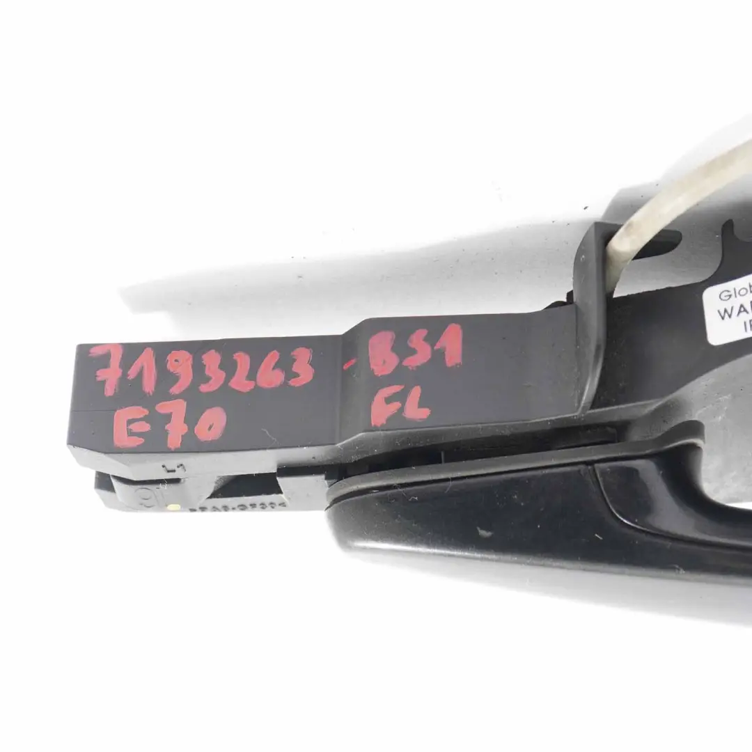 BMW X5 E70 Door Handle Outside Front Left N/S Black Sapphire Metallic - 475 - SKU rhd-7193263-BS1 - Part number 7193263